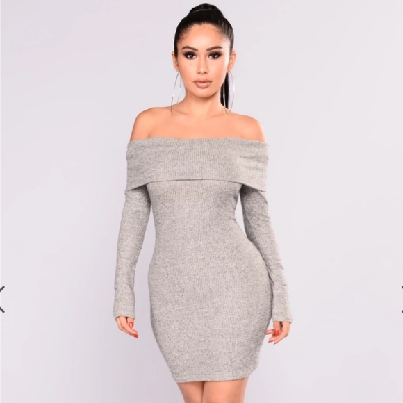 Fashion nova grey dress - Picture 1 of 2